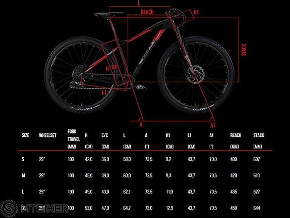 Wilier X101 49cm 29” Rockshox