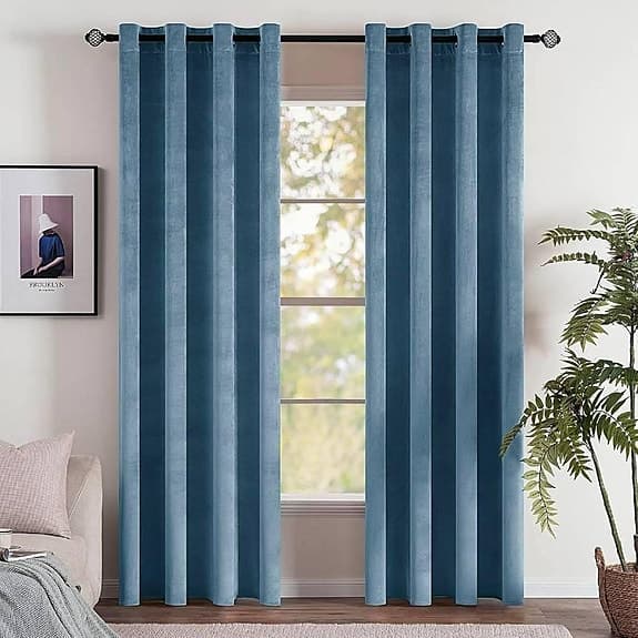 Moderiktiga Mörkläggande Gardiner i Sammet, (Pack-2) (140 * 175 cm)