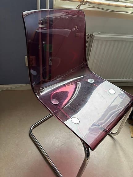 Tobias chair LILA FÄRG! / retro stol IKEA