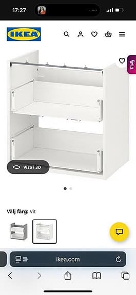 Bänk skåp från IKEA Enhet nytt.
