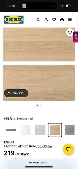 Bänk skåp från IKEA Enhet nytt.