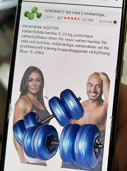 Vattenfyllda hantlar