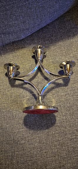 Silver ljusstake