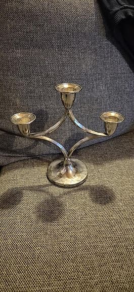 Silver ljusstake