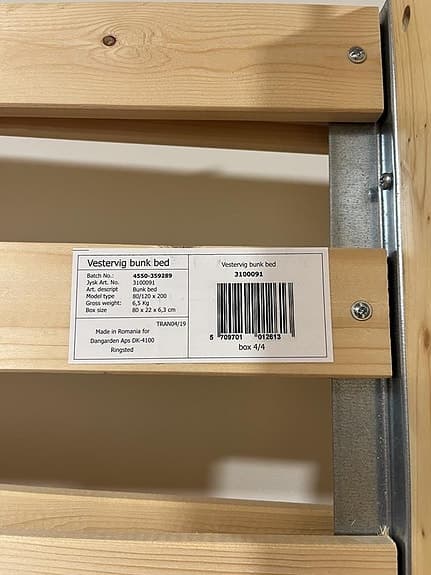 Vestervig våningssäng