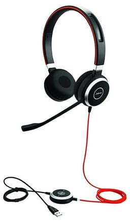 Jabra Evolve 40 Headset Teams Möten Samtal