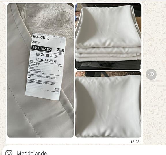 fynda mörklägning gardiner 3 par/ 6 st.