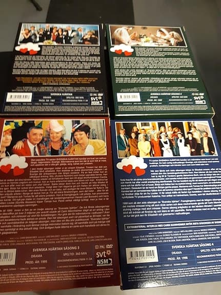 Svenska hjärtan dvdboxar kompletta