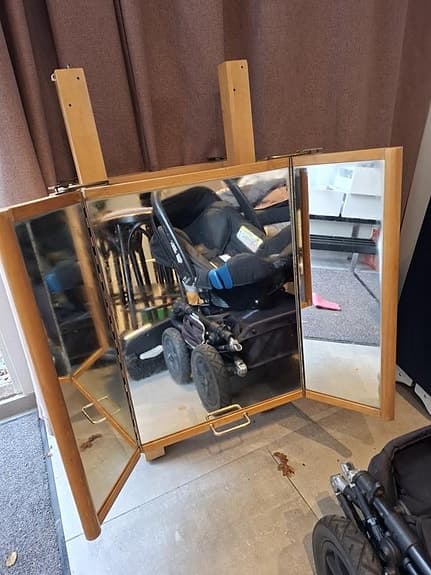 3 delad sminkspegel 2 st