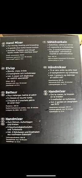 Oanvänd SilverCrest Hand Mixer