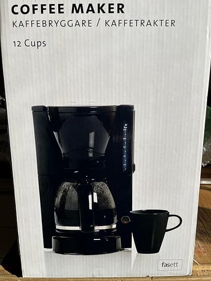 Kaffebryggare 12 koppar oanvänd