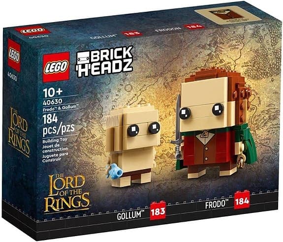 LEGO BrickHeadz Frodo & Gollum 40630 LOTR-set oöppnad