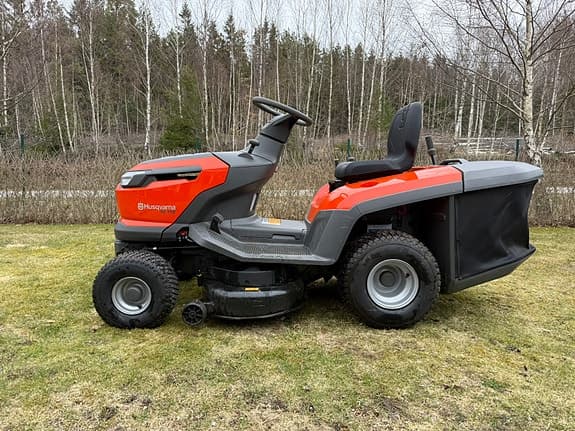 Husqvarna TC 112 med uppsamlare +  Traktorvagn 275 | 19tim