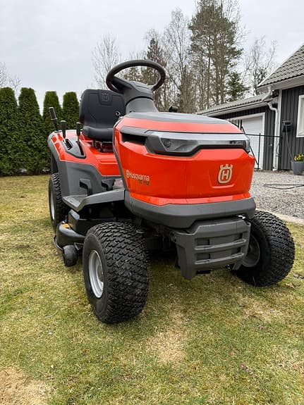 Husqvarna TC 112 med uppsamlare +  Traktorvagn 275 | 19tim