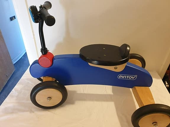 Pintoy Pick Up Trike Barn trehjuling blå och svart