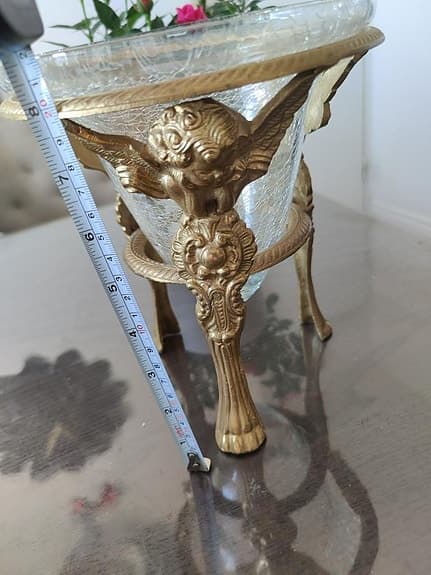 Vacker och unik vas i glas vintage