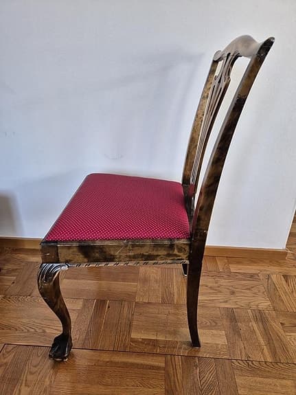 Stolar 4 st i Chippendale-stil