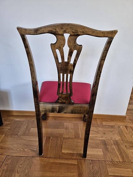 Stolar 4 st i Chippendale-stil
