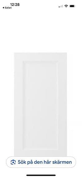 Axstad 2 vita skåpdörrar