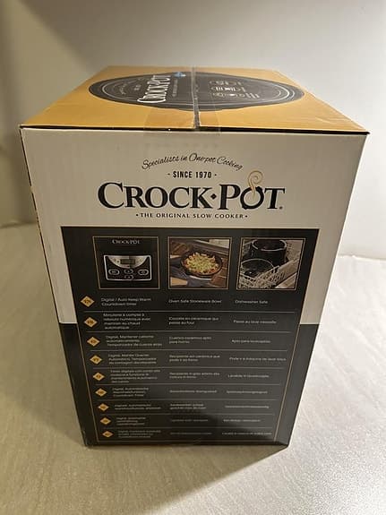 Crock Pot Slowcooker 4,7 liter (oöppnad)