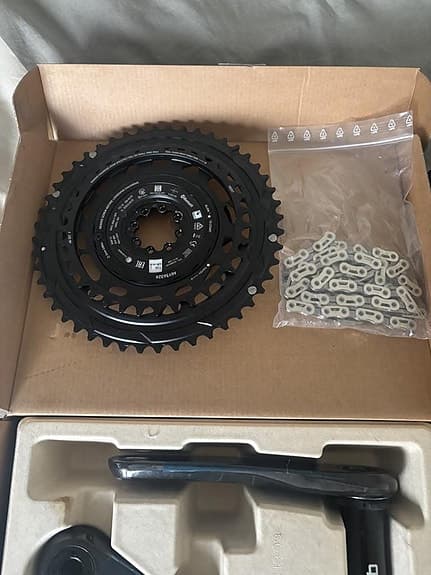 SRAM Force AXS med effektmätare, 48/35, 165 mm längd + ked