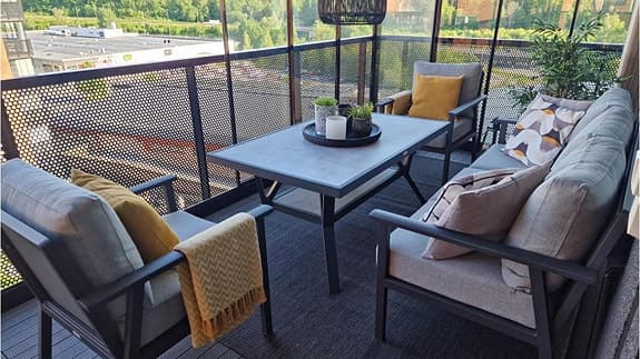 Brafab Samvaro Soffgrupp Utemöbler Loungesoffa m. Bord