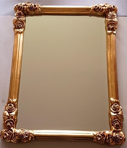 Stor spegel,  förgylld ram