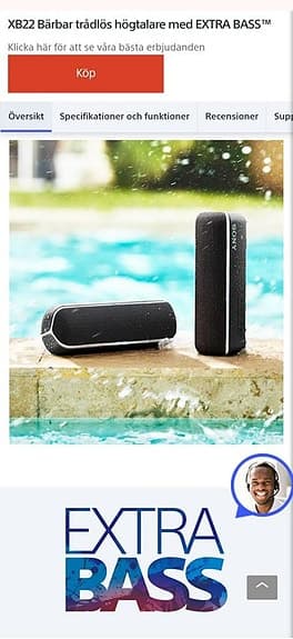 Sony Extra bass XB 22