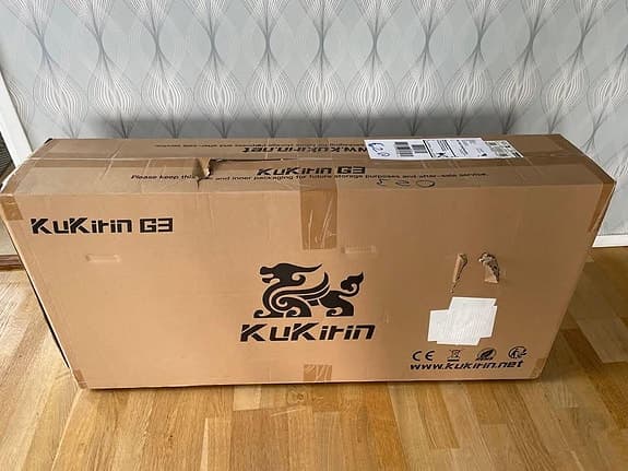 KuKirin G3 i kartongen, sparkcykel, elscooter