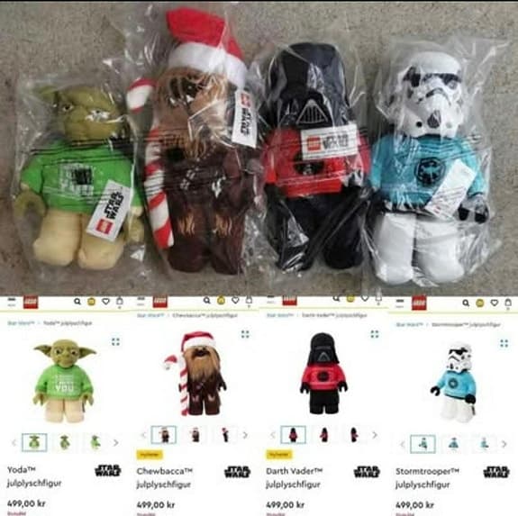 Star Wars LEGO Jul STORA Plyschfigurer Disney NYA