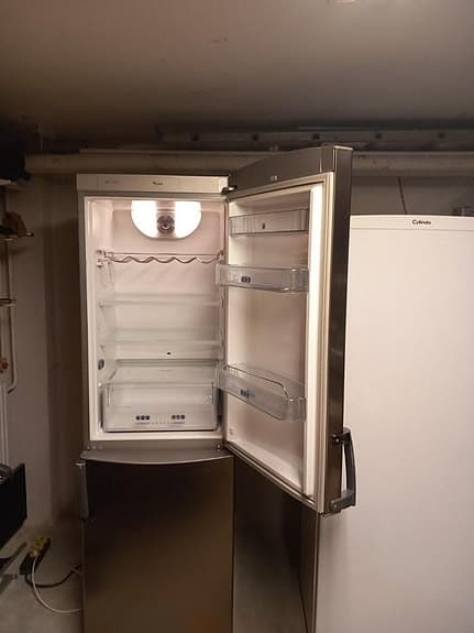 Whirlpool kombiskåp rostfritt kyl och frys