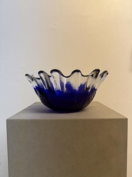 Glasskål kornblå