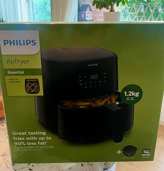 Philips Essential Airfryer 1,2 kg svart