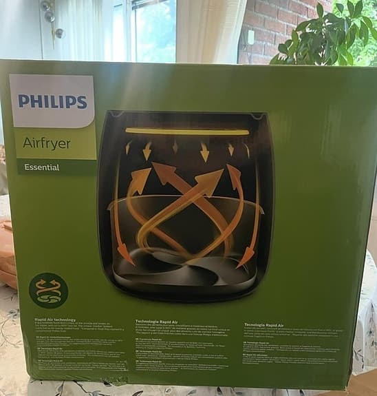 Philips Essential Airfryer 1,2 kg svart