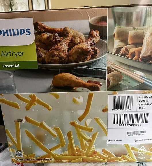 Philips Essential Airfryer 1,2 kg svart