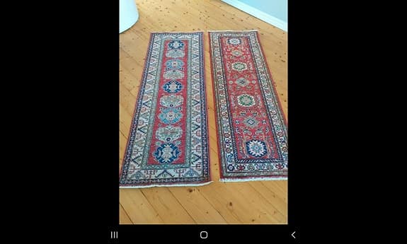 ett par gång mattor