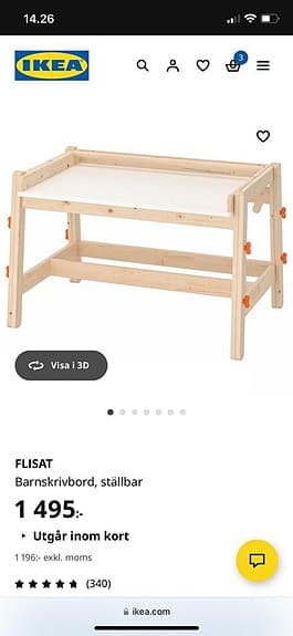 Ikea Flisat skrivbord för barn
