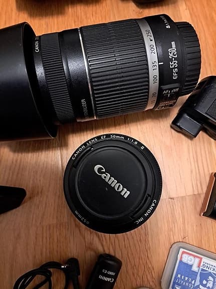 Canon 60D + diverse objektiv