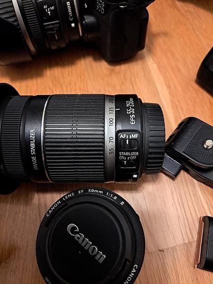 Canon 60D + diverse objektiv