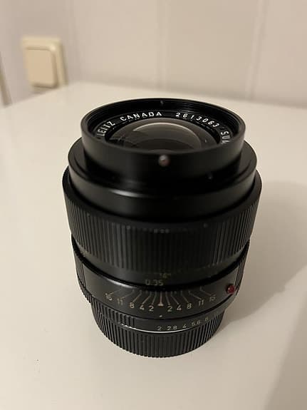 LEICA, objektiv, Summicron-R, 1:2/35, Leitz Canada, 1970.