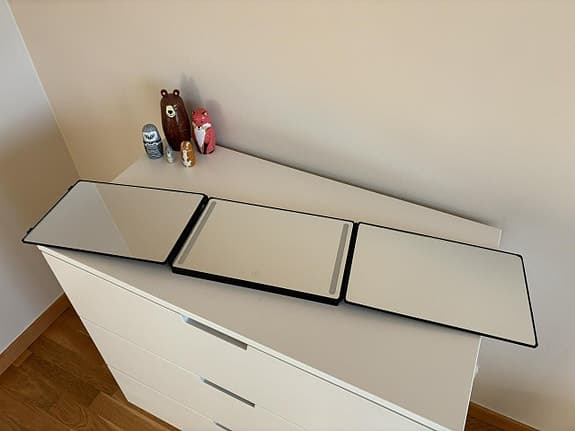 Spegel 360 grader för självklippning & smink