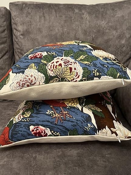 2ST KUDDFODRAL/TYG FRÅN SVENSKT TENN/ GP & JBAKER/ MAGNOLIA