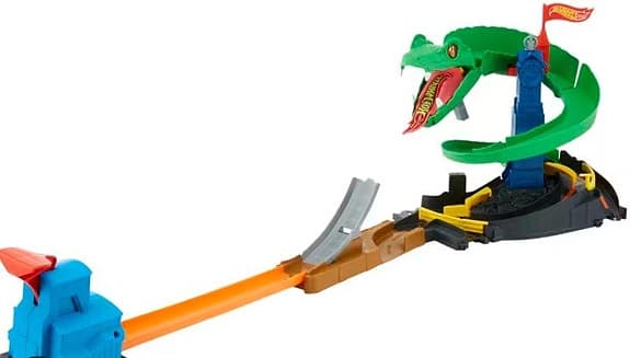 Bilbana Hotwheel extra lång med tillbehör