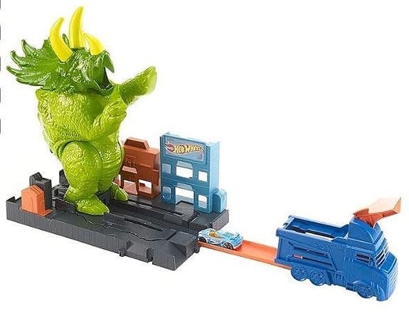 Bilbana Hotwheel extra lång med tillbehör