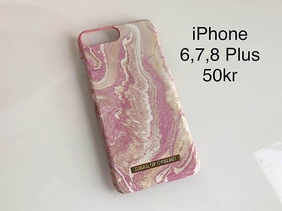 Ny Ideal of sweden skal fodral iphone xs max 6,7,8 plus rosa