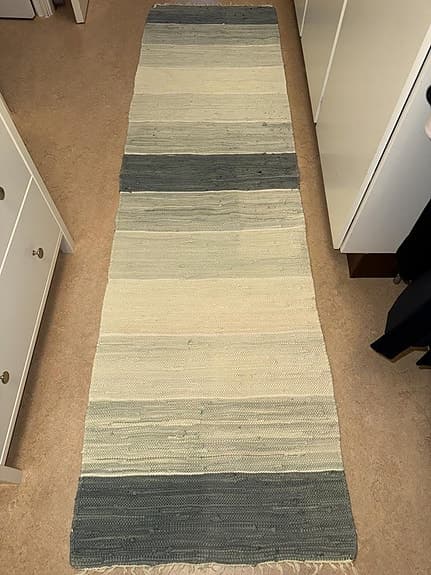 Trasmatta ljusgrön 260x70 cm