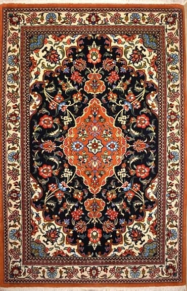 Exklusiv & tät handknuten persisk Ghom