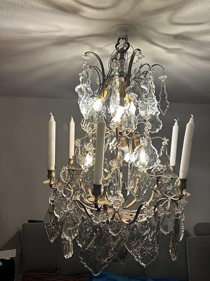 Antik kristallkrona 1880–1900, Unik hantverk i Blyglas