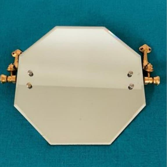 Lan-Bar Dolphin, SPEGEL, mässing, Art Déco-stil