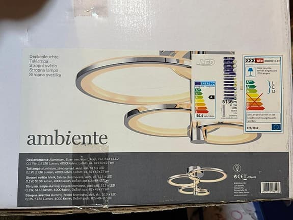 Ambiente LED-taklampa – stil, ljus och effektivitet